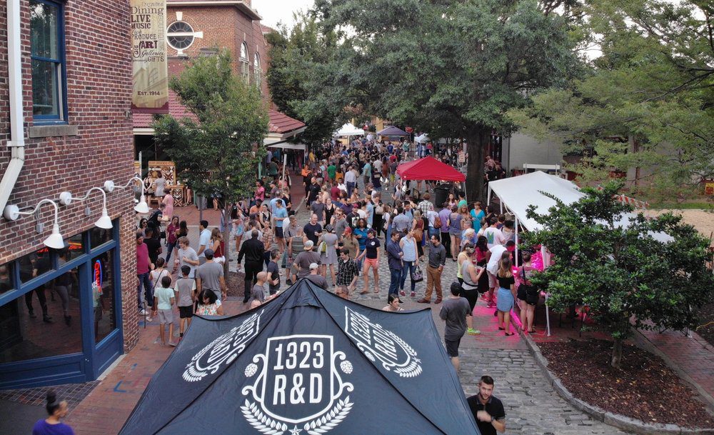 A Crowd Of People On A Street