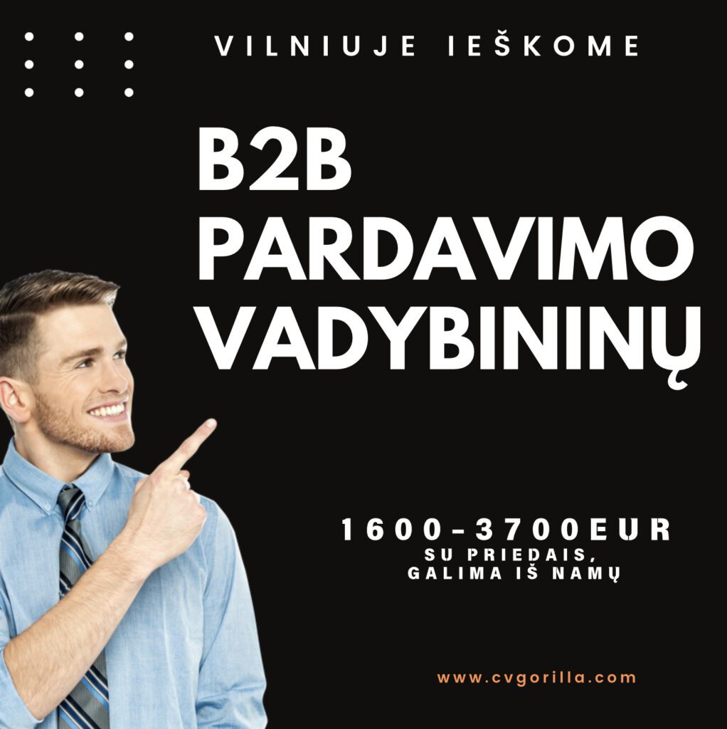 paravimu vadybininkas vilniuje